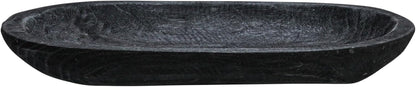 Hand-Carved Paulownia Wood Bowl, Black4