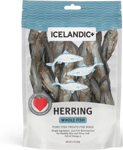 Icelandic+ Whole Fish Herring - 3Oz Wild-Caught Air-Dried Dog Treats6