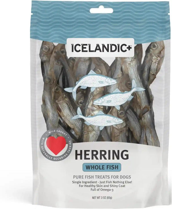 Icelandic+ Whole Fish Herring - 3Oz Wild-Caught Air-Dried Dog Treats6
