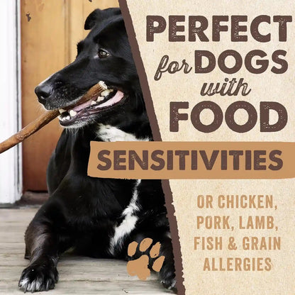Mighty Paw 12" Bully Sticks for Dogs - Large, Medium and Small Breeds Chew | Single Ingredient, Grass-Fed, Lower Odor, 5 Pack, High Protein, Boredom Buster, All-Natural Sticks8