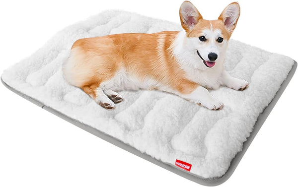 Dog Bed Crate Mat(36" X 23"), Soft Plush Dog Bed Pad Machine Washable Crate Pad, Dog Sleeping Mat with anti Slip Bottom | Machine Washable Crate Pad, Dog Sleeping Mat with anti Slip Bottom13