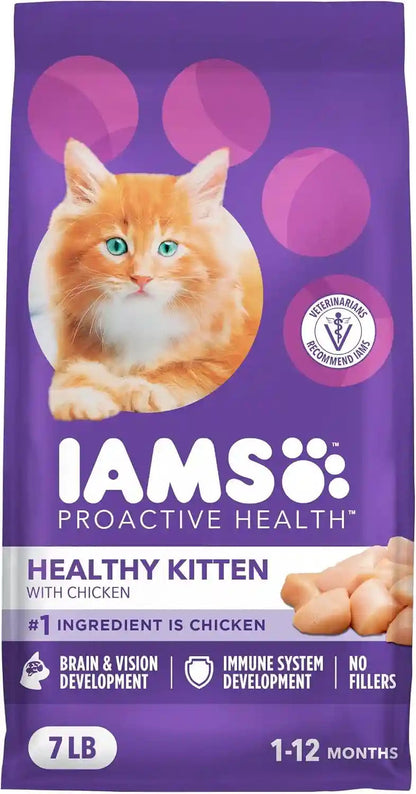 IAMS Proactive Health Healthy Kitten Dry Cat Food, Chicken, 3.5 Lb | Veterinarian-Recommended, Real Chicken #1 Ingredient, Omega-3 DHA & Taurine, Supports Digestion, Skin Health, Immune System13
