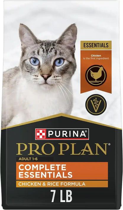 Purina Pro Plan High Protein Cat Food with Probiotics for Cats, Chicken and Rice Formula - 7 Lb. Bag1