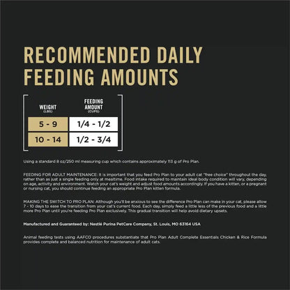 Purina Pro Plan High Protein Cat Food with Probiotics for Cats, Chicken and Rice Formula - 7 Lb. Bag5