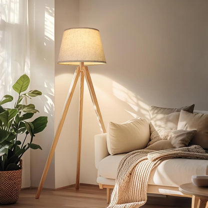 Large Drum Lamp Shades Set of 2, 12"Top X 16"Bottom X 11"High, Beige Lampshades for Table Lamps Floor Lamps, Natural Linen Replacement Lamp Shades, Spider, Harp Holders Included, Easy Assembly7