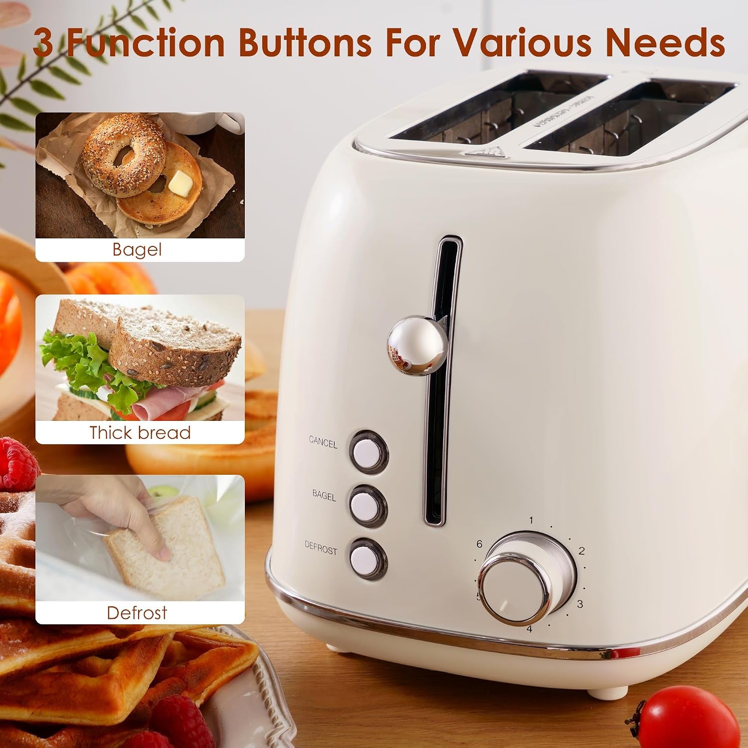 2-slice-toaster-retro-stainless-steel-with-bagel-cancel-and-defrost-functions-6-bread-shade-settings-extra-wide-slots-and-removable-crumb-tray-cream