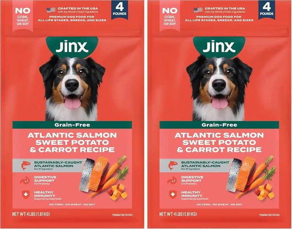 Jinx Grain Free Dry Dog Food - Real Salmon, Sweet Potato & Carrot, 4Lb | Premium Kibble for Digestive Support & Healthy Immunity - No Fillers, All Lifestages (Puppy, Adult & Senior), Breeds & Sizes22