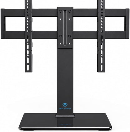 Universal Swivel TV Stand for 32-75 Inch Tvs, Table Top TV Stand Base up to 99 Lbs, 4 Height Adjustable Universal TV Legs with Tempered Glass Base, Max VESA 600X400Mm, PSTVS02-N11