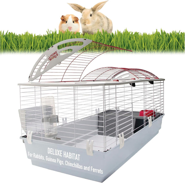 Living World - Deluxe Hybrid Habitat, X-Large | Rabbit, Guinea Pig, Chinchillas, and Small Animal Cage2