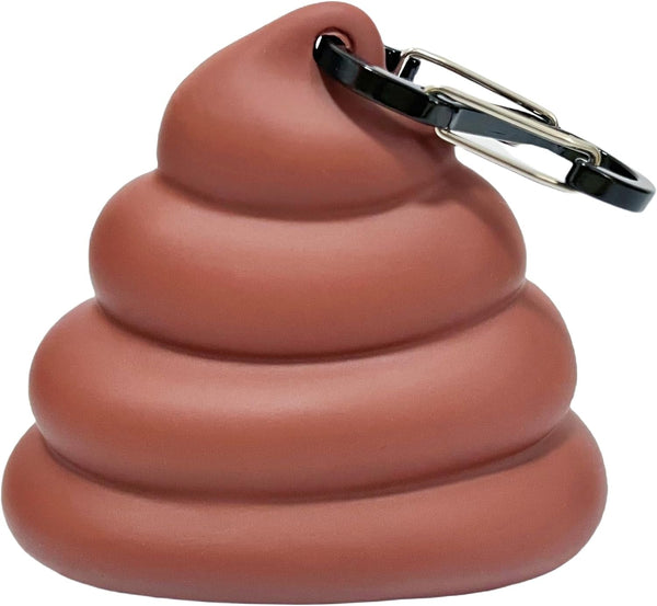 Dog Poop Bag Dispenser for Dog Leash, Poop Shape Sturdy Holder | Cute and Unique Design, Portable for Dog Walking, Comes with 1 Roll 15 Waste Bags7