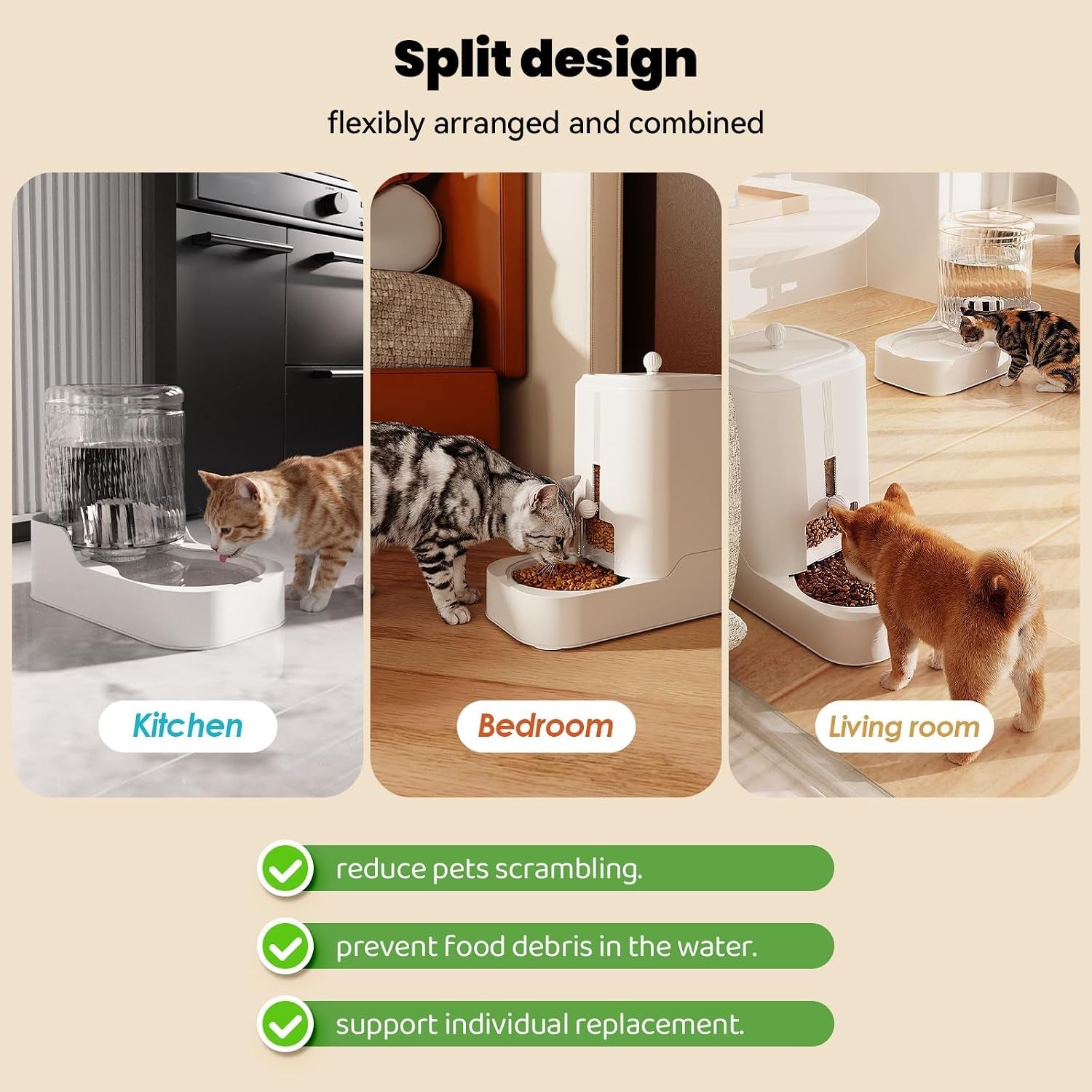 automatic-cat-feeder-water-dispenser-set-bowl-not-included-gravity-dog-waterer-and-food-feeder-for-small-medium-dog-cat-puppy-kitten-water-food-bowl-large-capacity