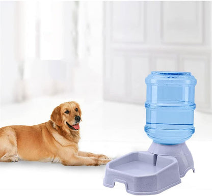 Pet Water Dispenser Station - 1 Gal Replenish Pet Waterer for Dog Cat Animal Automatic Gravity Water Drinking Fountain Bottle Bowl Dish Stand8