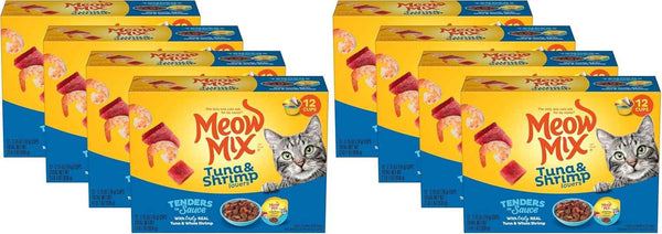 Meow Mix Poultry & Beef Favorites, Wet Food Variety Pack, 24 Cups20