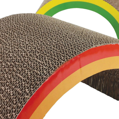 Turbo® by Coastal Rainbow Stack Cat Scratcher, Multi-Color, 12.75" L X 6.5" H X 8" W3