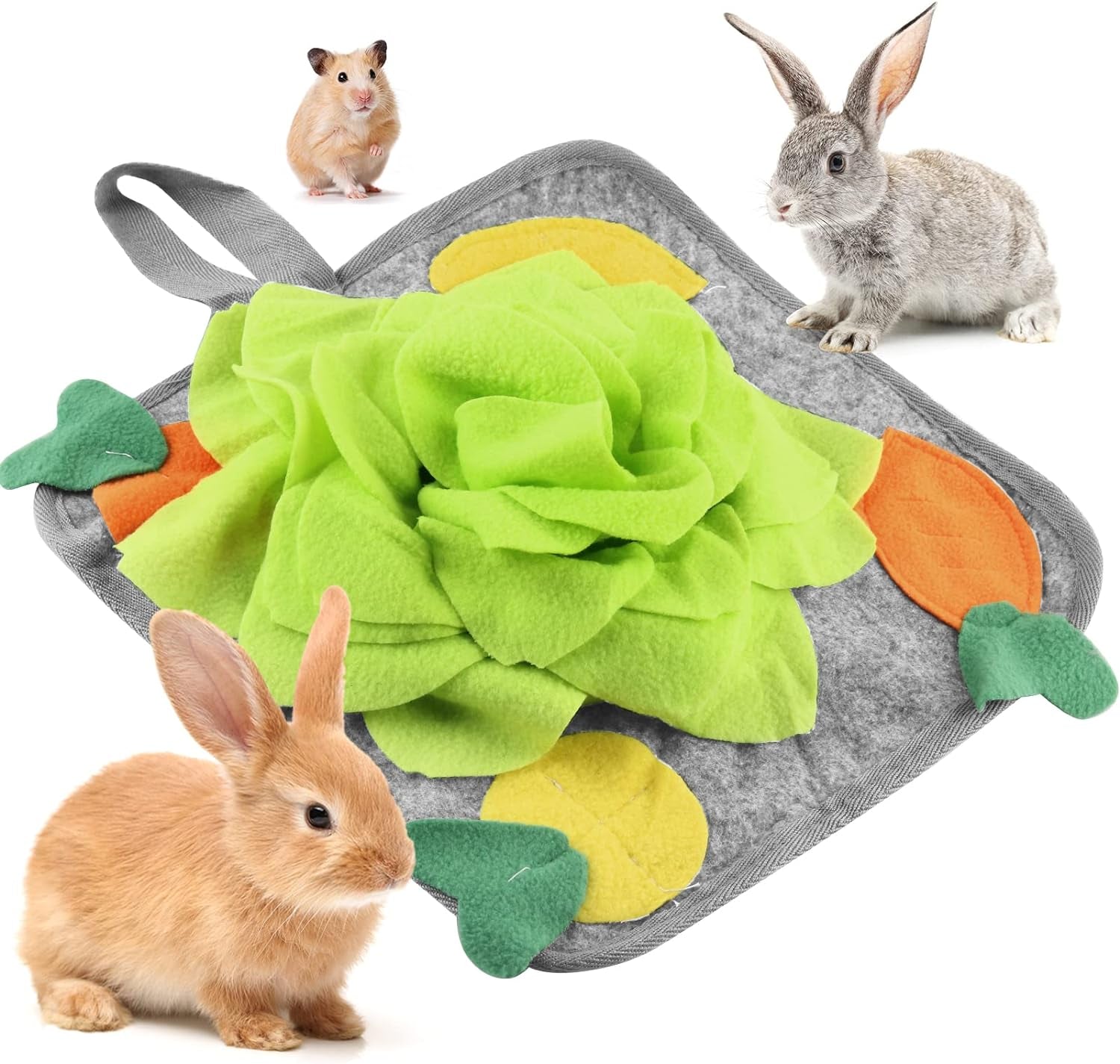 rabbit-foraging-mat-interactive-bunny-snuffle-mat-for-small-animals-puzzle-toy-indoor-enrichment-feeding-mat-11-8-treat-dispenser-for-bunny-guinea-pigs-ferrets-chinchillas-hamste-puppies
