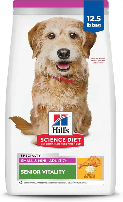 Hill'S Science Diet Adult 7+ Senior Vitality Small & Mini Dry Dog Food | #1 Veterinarian Recommended, Chicken & Rice, 3.5 Lb. Bag16
