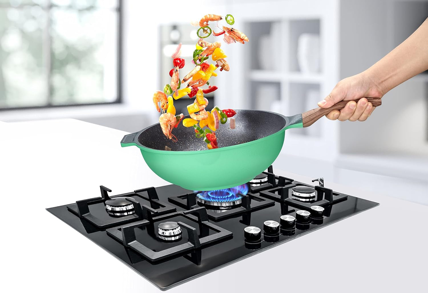 13-inoble-nonstick-wok-stir-fry-pan-cookware-premium-japan-inoble-coating-blush