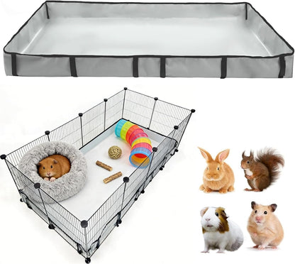 DZWLKJ Guinea Pig Cage Liner Tarp Bottom Waterproof and Washable.Available in 22 Sizes. Base Also for Rabbits, Bunny, Chinchesillas, Hedgehog, Ferrets and Other Small Animals(24X48 Inches)1