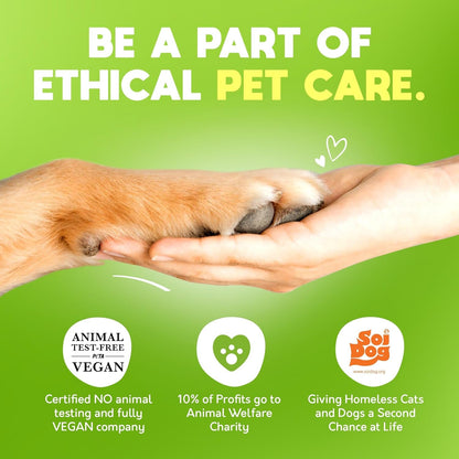 G.A.S Lick-Safe Daily Pet Wipes for Dogs and Cats, Unscented, 100 Count | Plant Based Lyocell Fibers, Certified Cruelty Free, Vet Approved, Hypoallergenic, for Paws Face Body and Butt, 10% to Charity7