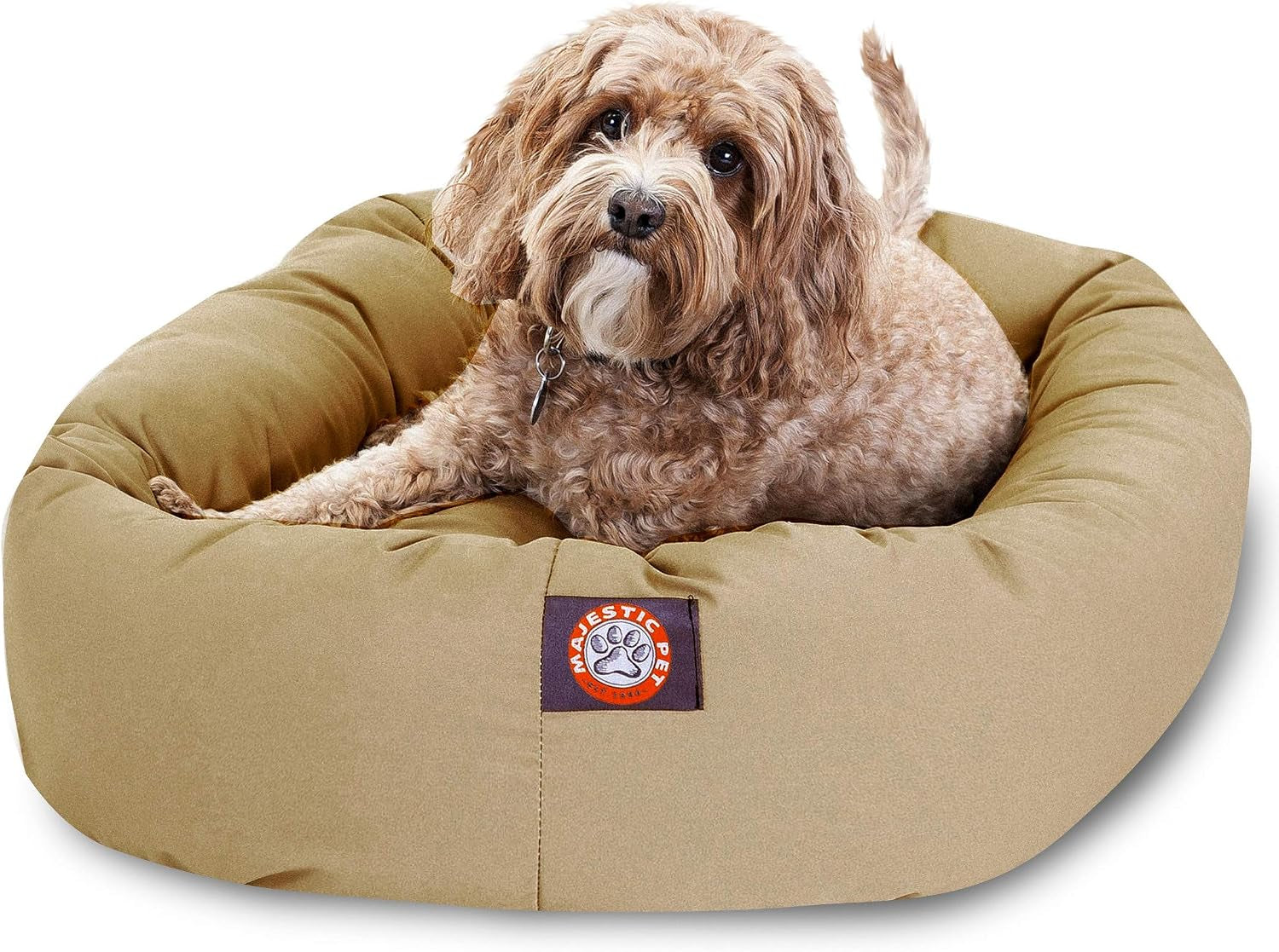 majestic-pet-40-inch-bagel-calming-dog-bed-washable-cozy-soft-round-dog-bed-with-spine-support-for-dogs-to-rest-their-head-fluffy-donut-dog-bed-40x29x9-inch-round-pet-bed-large-blue