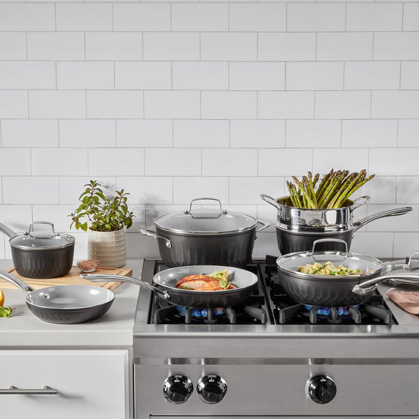 , 11-Pc Color Impressions Ceramic Nonstick Set, 58S-11BK2