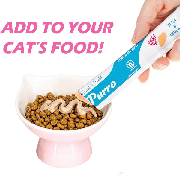 Heart & Field Purro Cat Treats, Squeezable Lickable Variety Pack, Tuna Shrimp, Salmon Shrimp, Tuna Chicken, 52 Count3