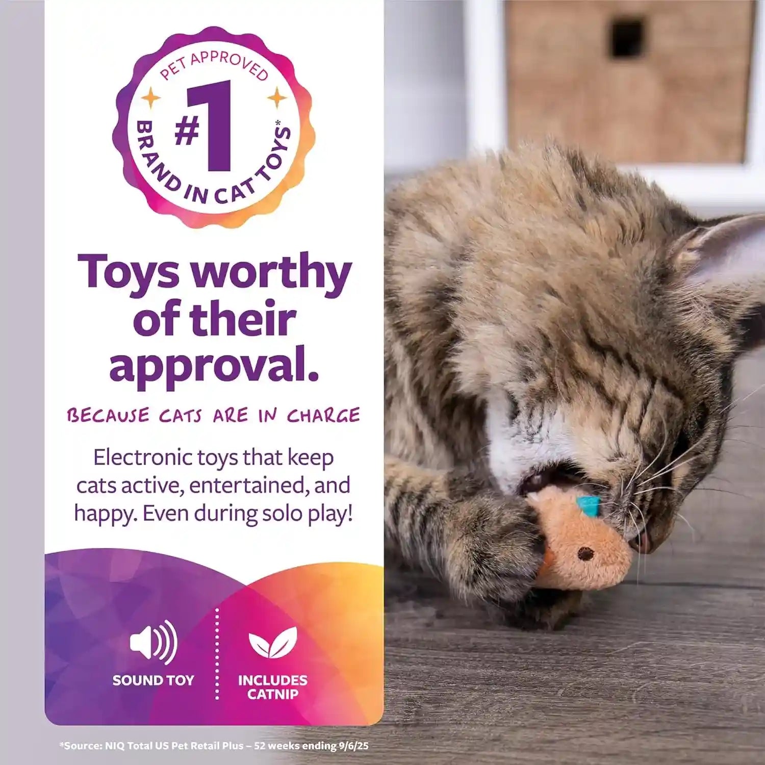 smartykat-chickadee-chirp-electronic-sound-cat-toy-contains-catnip-battery-powered-light-brown-one-size