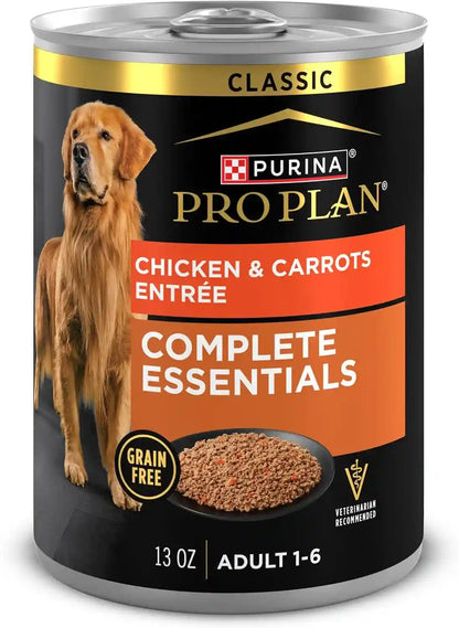 Purina Pro Plan Dog Food Grain Free, Classic Beef and Salmon Entrée - (Pack of 12) 13 Oz. Cans16