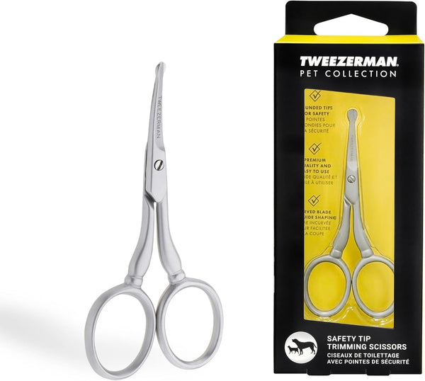 Tweezerman Pet Grooming Scissors-Rounded Tip Trimming Scissor for Dogs/Cats1