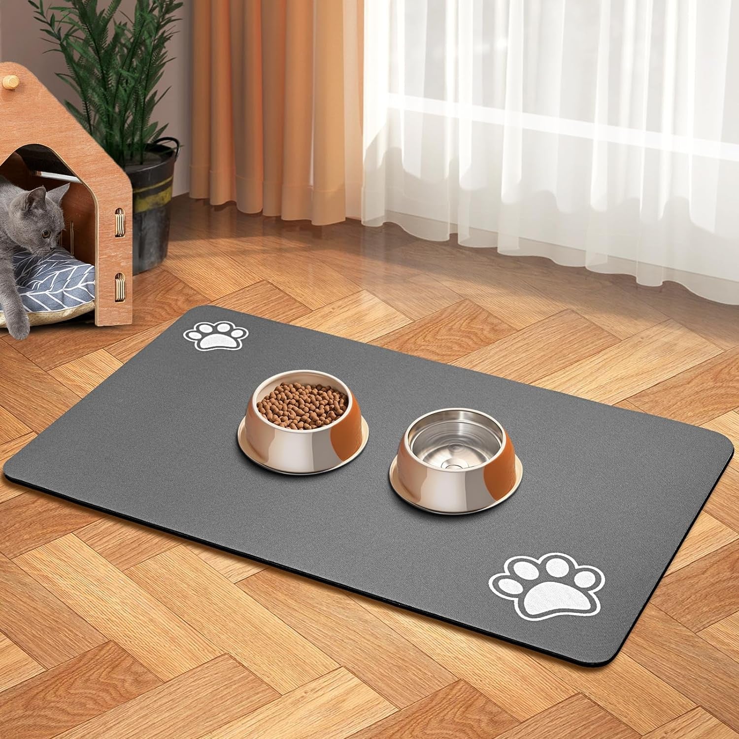 pet-feeding-mat-absorbent-dog-mat-for-food-and-water-bowl-accessories-pet-supplies-bowl-for-messy-drinkers-no-stains-quick-dry-dog-water-dispenser-mat-12x19-dark-grey