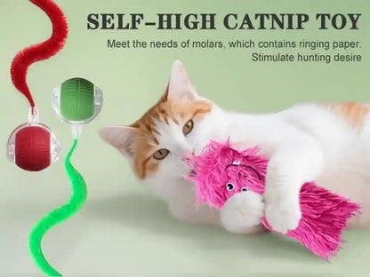 2 PCS Interactive Cat Toys for Indoor Cats, Fast Rolling on Carpet Flash and Motion Activated Cat Balls for Bored Indoor Cats7