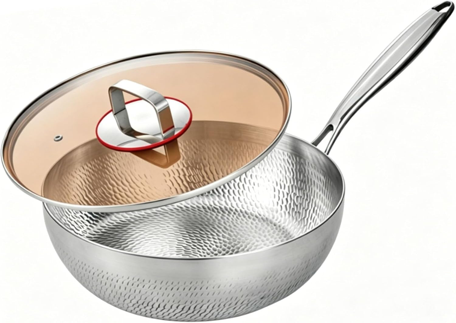 titanium-hammered-wok-with-lid-titanium-pans-for-cooking-no-coating-non-stick-titanium-cookware-durable-scratch-resistant-titanium-frying-pans-dishwasher-safe-11-02in