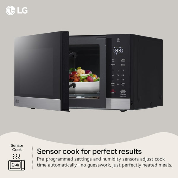 LG Countertop Microwave, 0.9 Cu. Ft., Stainless Steel, 18.75X14X10.69 Inch, Smart Inverter, Neochef, 1000 Watts3