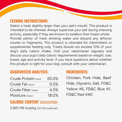 Good 'N' Fun Wings Long-Lasting Dog Treat, with Real Proteins, Premium Chicken and Beef Hide, Supports Dental Health, Mental Stimulation, 4 Oz4