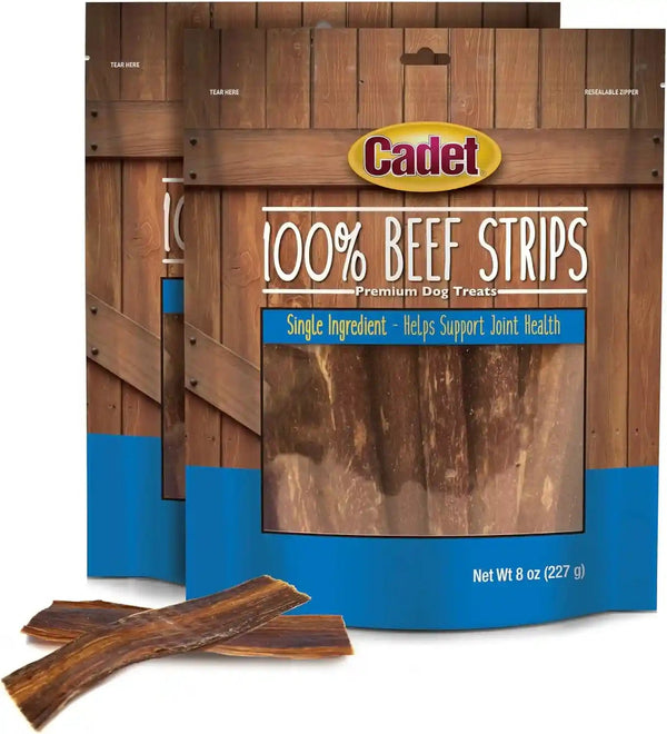 Cadet 100% Real Beef Strips Dog Treats, 8 Oz | Single Ingredient Beef Esophagus Dog Jerky, Healthy High Protein Dog Bones, Rawhide Alternative, for Small & Large Dogs11