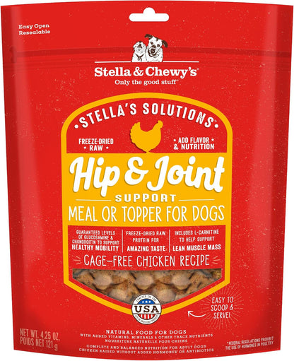 Stella & Chewy'S – Stella’S Solutions Skin & Coat Boost – Grass-Fed Lamb & Wild-Caught Salmon Dinner Morsels – Freeze-Dried Raw, Protein Rich, Grain Free Dog Food – 4.25 Oz Bag16