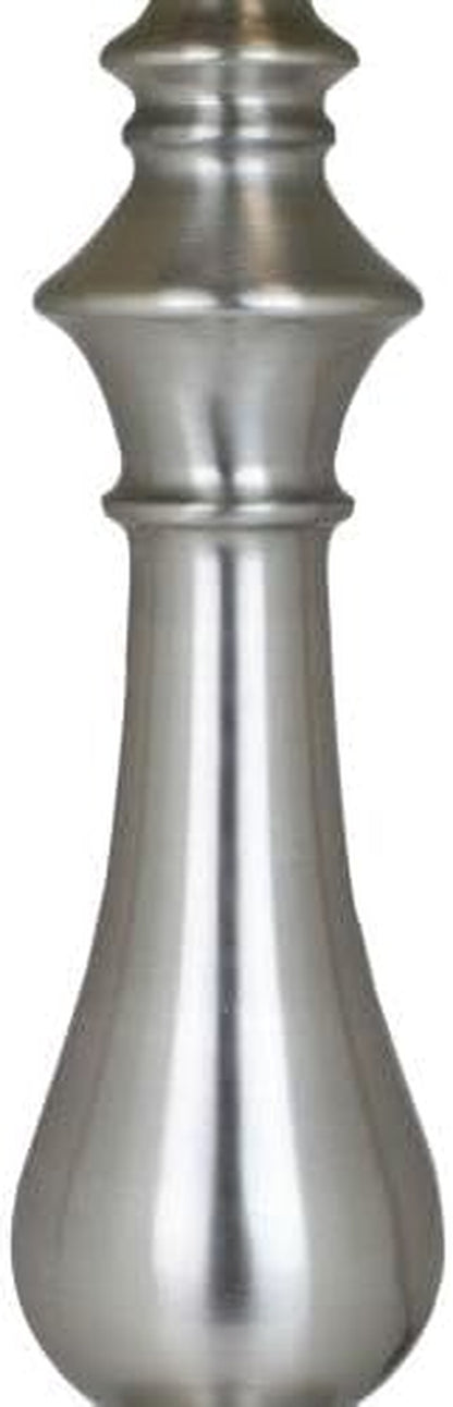 29.5" Brushed Nickel Table Lamp Set W/Grey Linen Drum Shades3