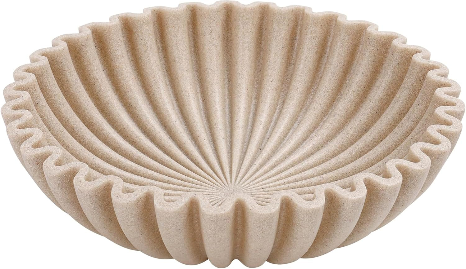 large-decorative-bowl-modern-handicraft-bowls-for-home-decor-fruit-bowl-for-kitchen-counter-ruffle-decor-stylish-key-bowl-for-entry-table-artificial-stone-beige