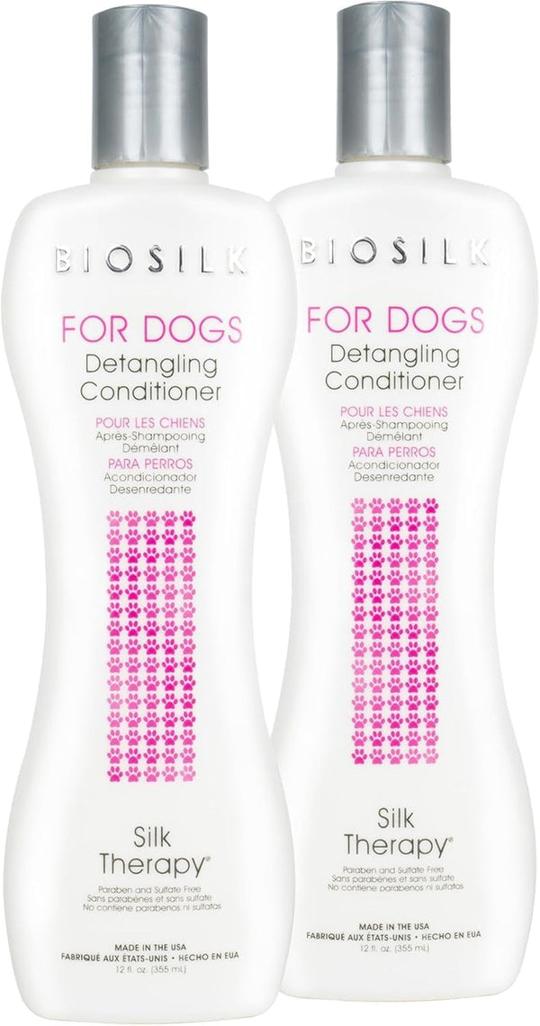 Biosilk for Dogs Silk Therapy Dog Detangling Conditioner, Dog Coat Conditioner to Help Smooth Knots and Tangles and Support Soft Manageable Coats during Routine Grooming, 12 Fl Oz | Smooths Knots and Tangles for Soft, Manageable Coats, Supports Routine Grooming and Brushing8