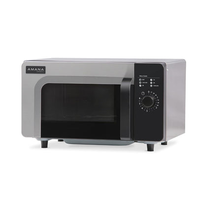 RMS10DSA 1000 Watt Heavy-Duty Countertop Commercial Microwave Oven with Dial Controls for Restaurant Buffet Catering Service | 0.8 Cu. Ft, 20"W X 16-1/2"D X 12-1/4"H, Stainless Steel, 120V, NSF1
