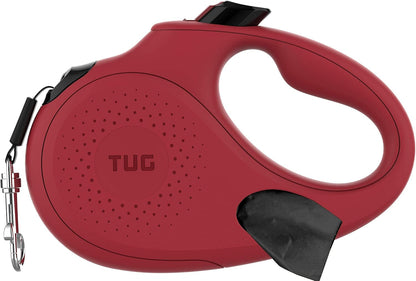 TUG Oval 360° Tangle-Free Retractable Dog Leash with Integrated Waste Bag Dispenser (Small, Cream)8