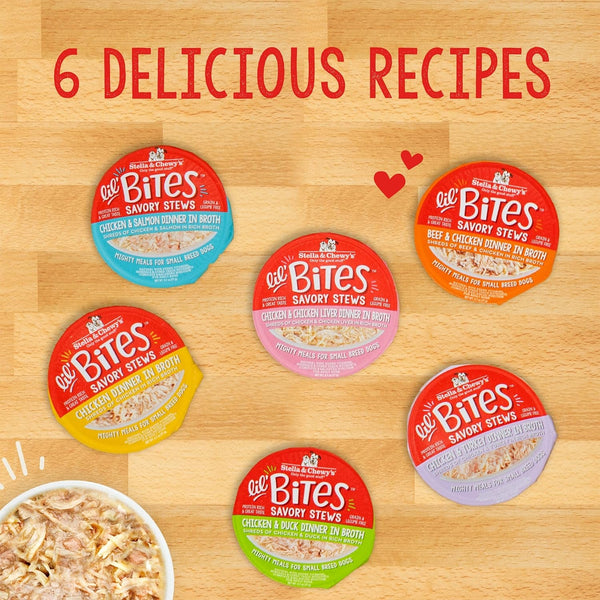 Stella & Chewy'S Lil Bites Savory Stews for Small Breeds Chicken Dinner in Broth, 2.7 Oz. Cups (Pack of 12)8