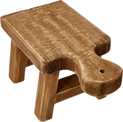 Creative Co-Op Small Wood Pedestal with Handle6