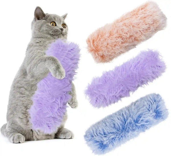 3 Pack Catnip Toys,Soft and Durable Cat Pillows Toys, Funny Cat Toy | Crinkle Sound Catnip Toys,Indoor Interactive Cat Kicker Toy, Companion Toys for Cats, Cat Toys for Indoor Cats (Gray Set)11
