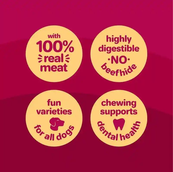 Oinkies Hearty Kabobs Rawhide‑Free Dog Treats, 18 Count4