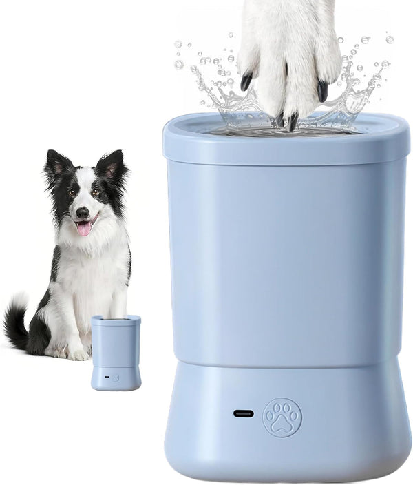 Electric Dog Paw Cleaner for Dogs，2 Speeds Automatic Dog Foot Paw Washer for Small Medium to Large Cat Dog Pet (Grey)9
