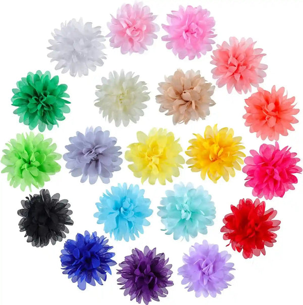 20 Pcs 4.7 Inch Dog Collar Flowers Bow Multicolored Pet Bow Collar Charms Accessories for Puppy Cat Dog Pet Grooming Accessories7
