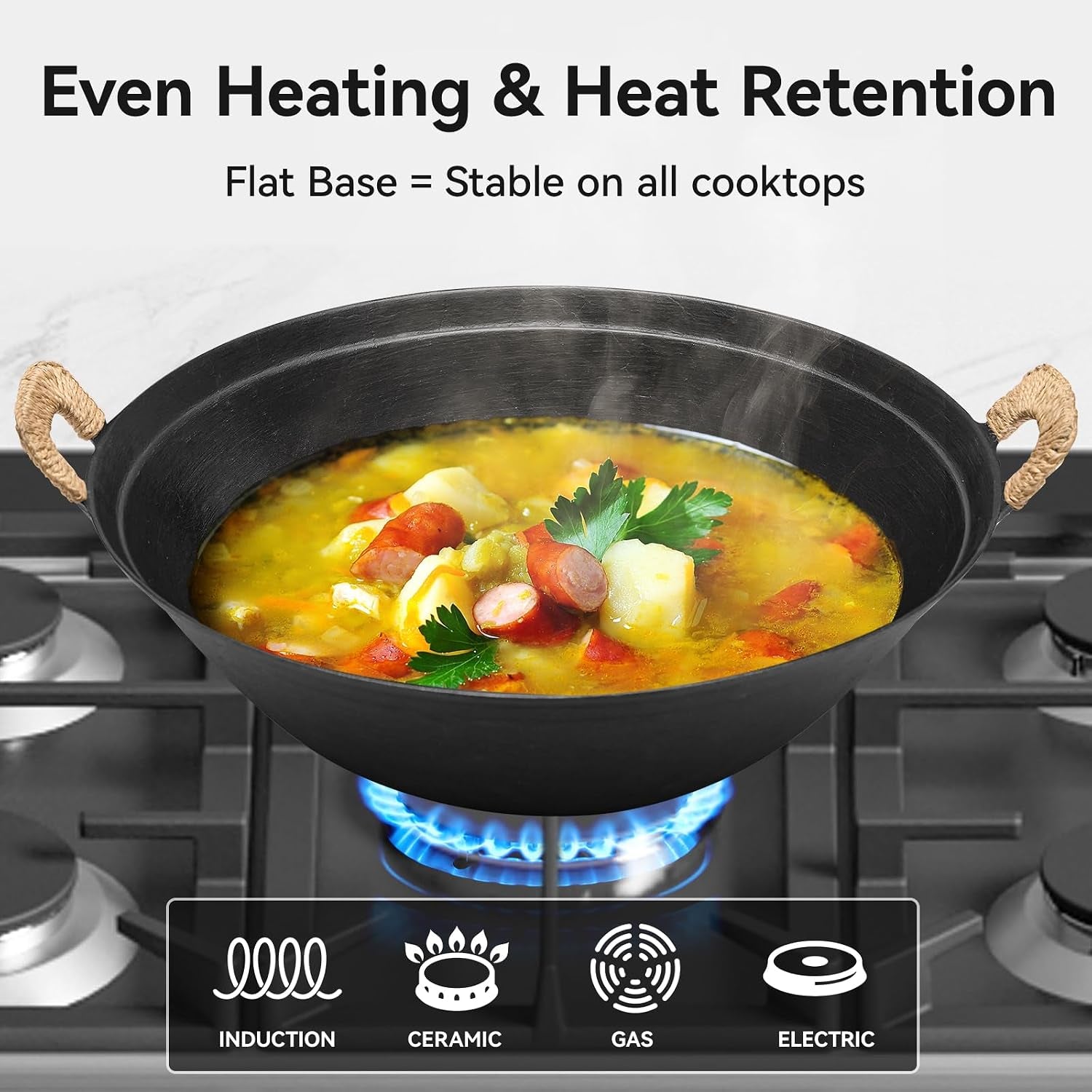 13-4-inch-cast-iron-wok-with-wooden-lid-and-iron-spatula-flat-bottom-double-handle-chinese-stir-fry-pan-uncoated-cast-iron-wok-for-induction-gas-and-electric-stoves