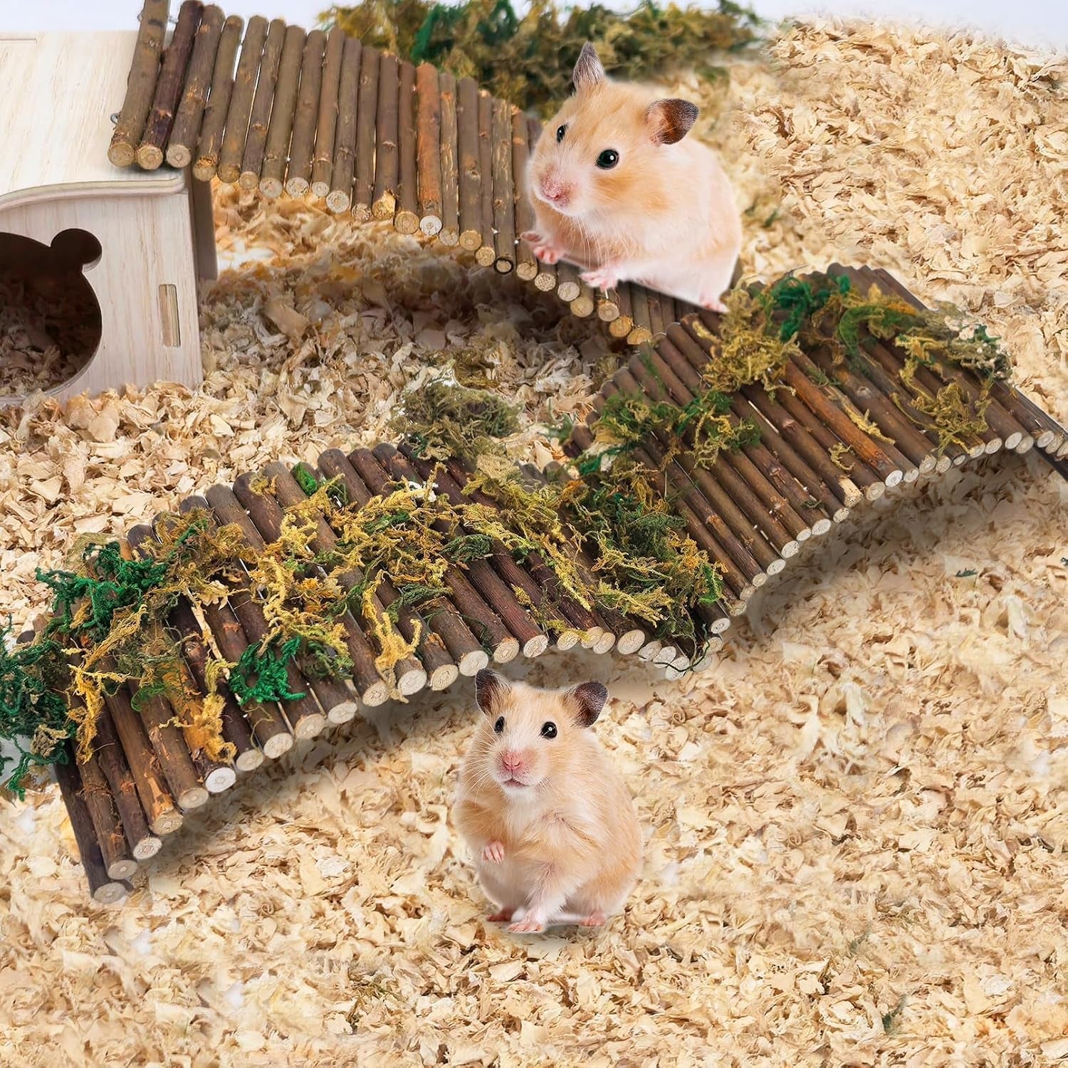 pinvnby-2-pcs-hamster-toys-wooden-hamster-ladder-bridge-tunnel-hide-guinea-pigs-cage-accessories-natural-hideout-for-small-animals-chinchillas-guinea-pigs-mouse-rat-ferret-rodents