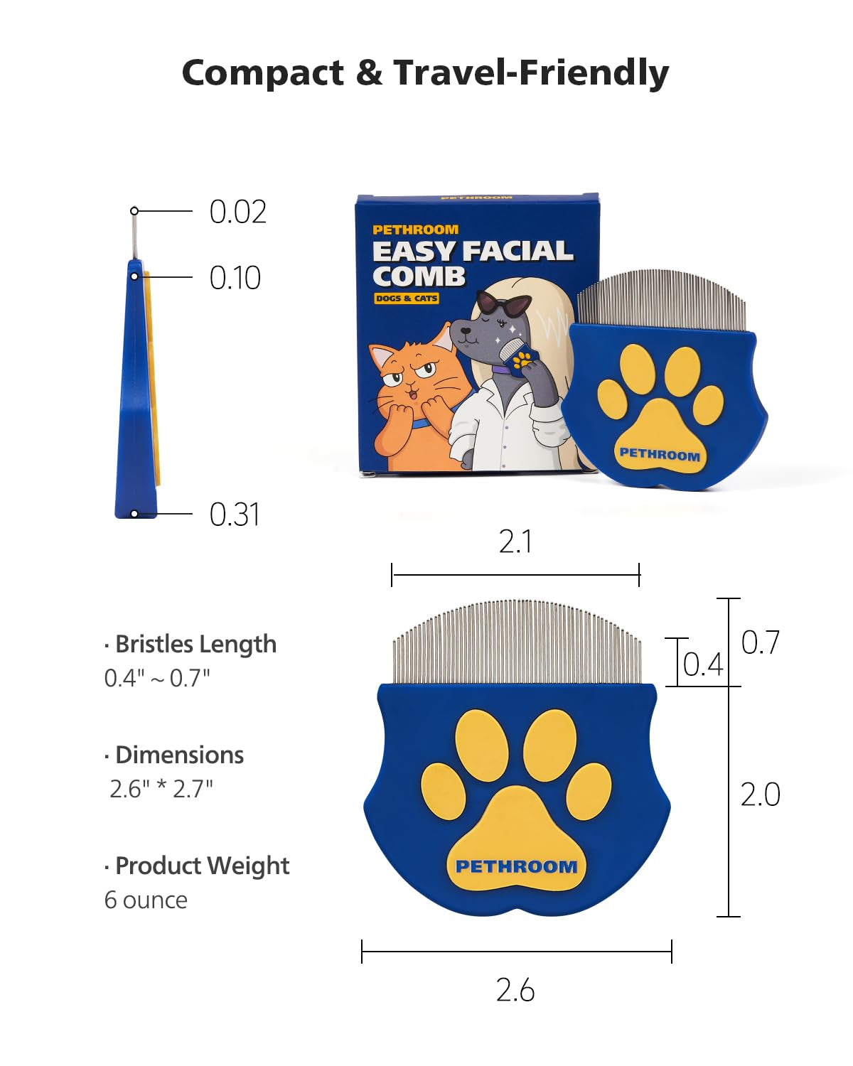 pethroom-professional-eye-comb-for-pets-stainless-steel-tear-stain-remover-gentle-round-head-grooming-tool-for-cats-dogs-compact-portable-for-eye-gunk-removal